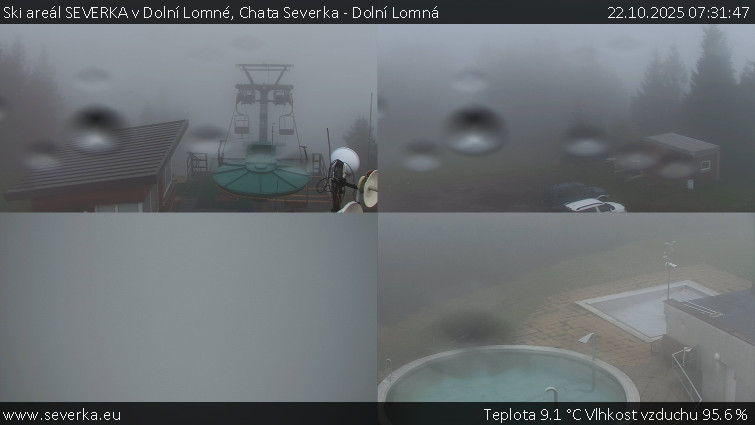 Ski areál SEVERKA v Dolní Lomné - Chata Severka - Dolní Lomná - 22.10.2025 v 07:31 Ski areál SEVERKA v Dolní Lomné - Chata Severka - Dolní Lomná - 22.10.2025 v 07:31