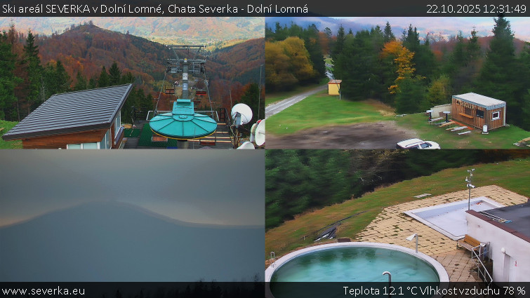 Ski areál SEVERKA v Dolní Lomné - Chata Severka - Dolní Lomná - 22.10.2025 v 12:31 Ski areál SEVERKA v Dolní Lomné - Chata Severka - Dolní Lomná - 22.10.2025 v 12:31