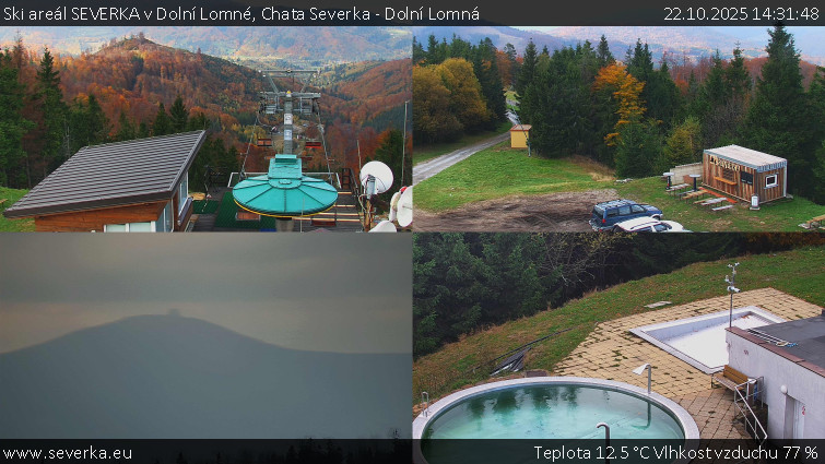 Ski areál SEVERKA v Dolní Lomné - Chata Severka - Dolní Lomná - 22.10.2025 v 14:31 Ski areál SEVERKA v Dolní Lomné - Chata Severka - Dolní Lomná - 22.10.2025 v 14:31