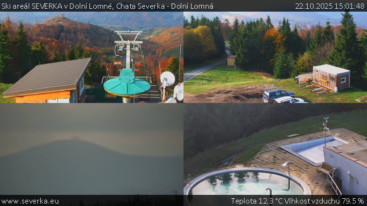 Ski areál SEVERKA v Dolní Lomné - Chata Severka - Dolní Lomná - 22.10.2025 v 15:01 Ski areál SEVERKA v Dolní Lomné - Chata Severka - Dolní Lomná - 22.10.2025 v 15:01