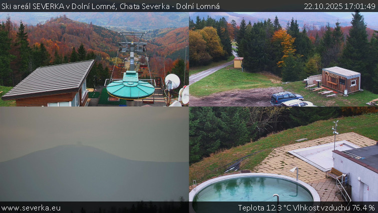 Ski areál SEVERKA v Dolní Lomné - Chata Severka - Dolní Lomná - 22.10.2025 v 17:01 Ski areál SEVERKA v Dolní Lomné - Chata Severka - Dolní Lomná - 22.10.2025 v 17:01