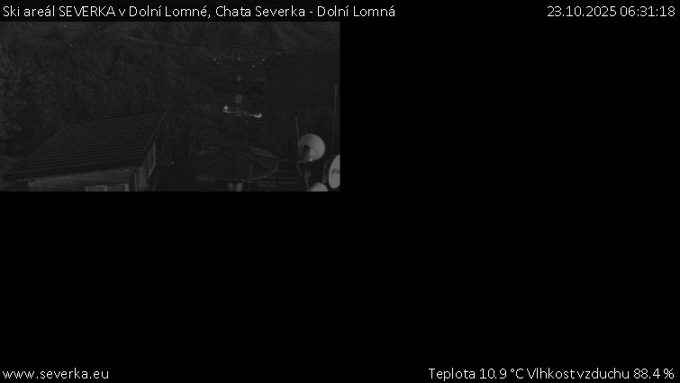 Ski areál SEVERKA v Dolní Lomné - Chata Severka - Dolní Lomná - 23.10.2025 v 06:31 Ski areál SEVERKA v Dolní Lomné - Chata Severka - Dolní Lomná - 23.10.2025 v 06:31