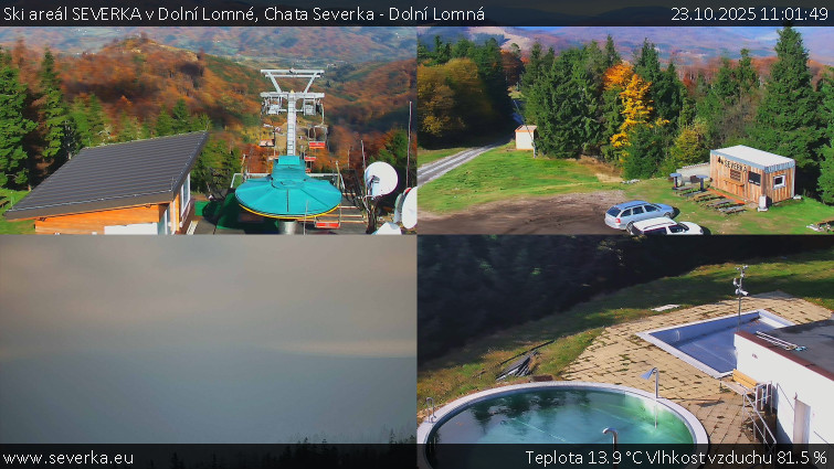Ski areál SEVERKA v Dolní Lomné - Chata Severka - Dolní Lomná - 23.10.2025 v 11:01 Ski areál SEVERKA v Dolní Lomné - Chata Severka - Dolní Lomná - 23.10.2025 v 11:01