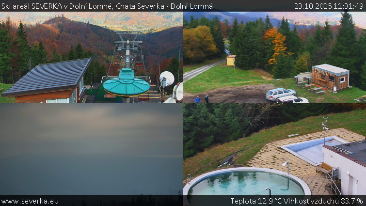 Ski areál SEVERKA v Dolní Lomné - Chata Severka - Dolní Lomná - 23.10.2025 v 11:31 Ski areál SEVERKA v Dolní Lomné - Chata Severka - Dolní Lomná - 23.10.2025 v 11:31