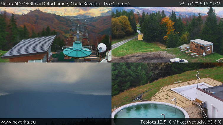 Ski areál SEVERKA v Dolní Lomné - Chata Severka - Dolní Lomná - 23.10.2025 v 13:01 Ski areál SEVERKA v Dolní Lomné - Chata Severka - Dolní Lomná - 23.10.2025 v 13:01