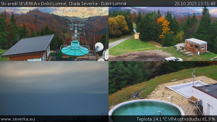 Ski areál SEVERKA v Dolní Lomné - Chata Severka - Dolní Lomná - 23.10.2025 v 13:31 Ski areál SEVERKA v Dolní Lomné - Chata Severka - Dolní Lomná - 23.10.2025 v 13:31
