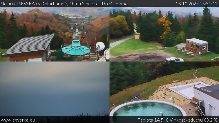 Ski areál SEVERKA v Dolní Lomné - Chata Severka - Dolní Lomná - 23.10.2025 v 15:31 Ski areál SEVERKA v Dolní Lomné - Chata Severka - Dolní Lomná - 23.10.2025 v 15:31