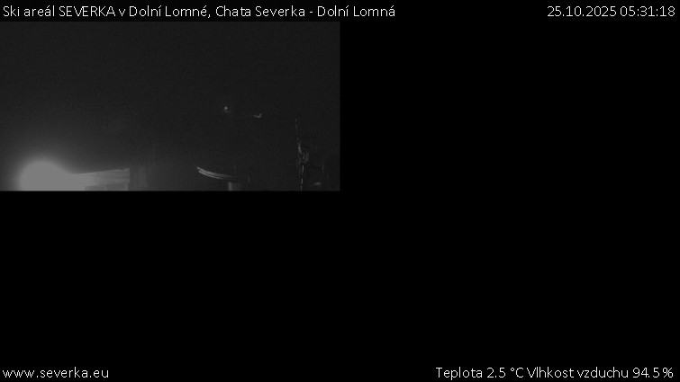 Ski areál SEVERKA v Dolní Lomné - Chata Severka - Dolní Lomná - 25.10.2025 v 05:31 Ski areál SEVERKA v Dolní Lomné - Chata Severka - Dolní Lomná - 25.10.2025 v 05:31
