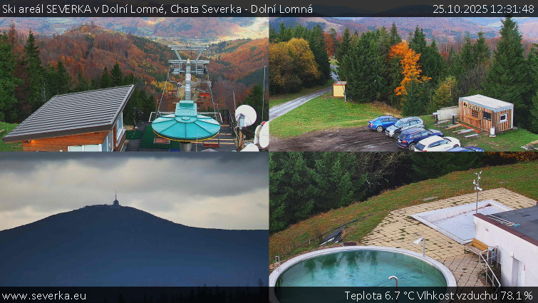 Ski areál SEVERKA v Dolní Lomné - Chata Severka - Dolní Lomná - 25.10.2025 v 12:31 Ski areál SEVERKA v Dolní Lomné - Chata Severka - Dolní Lomná - 25.10.2025 v 12:31