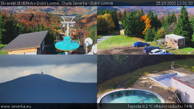 Ski areál SEVERKA v Dolní Lomné - Chata Severka - Dolní Lomná - 25.10.2025 v 13:31 Ski areál SEVERKA v Dolní Lomné - Chata Severka - Dolní Lomná - 25.10.2025 v 13:31