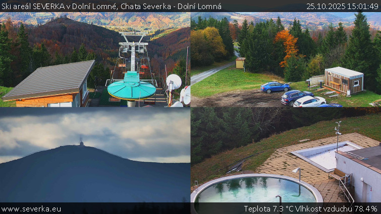 Ski areál SEVERKA v Dolní Lomné - Chata Severka - Dolní Lomná - 25.10.2025 v 15:01 Ski areál SEVERKA v Dolní Lomné - Chata Severka - Dolní Lomná - 25.10.2025 v 15:01
