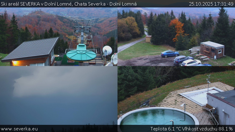 Ski areál SEVERKA v Dolní Lomné - Chata Severka - Dolní Lomná - 25.10.2025 v 17:31 Ski areál SEVERKA v Dolní Lomné - Chata Severka - Dolní Lomná - 25.10.2025 v 17:31