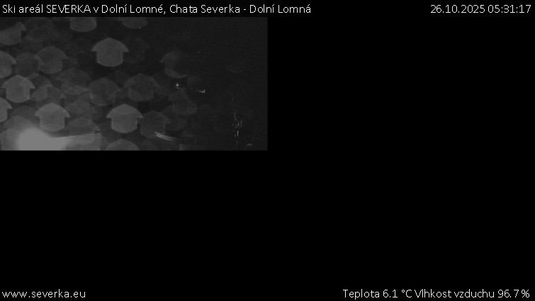 Ski areál SEVERKA v Dolní Lomné - Chata Severka - Dolní Lomná - 26.10.2025 v 05:31 Ski areál SEVERKA v Dolní Lomné - Chata Severka - Dolní Lomná - 26.10.2025 v 05:31