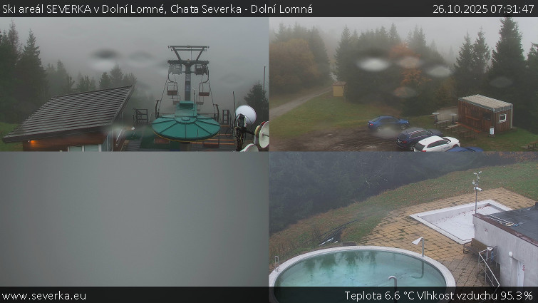 Ski areál SEVERKA v Dolní Lomné - Chata Severka - Dolní Lomná - 26.10.2025 v 07:31 Ski areál SEVERKA v Dolní Lomné - Chata Severka - Dolní Lomná - 26.10.2025 v 07:31