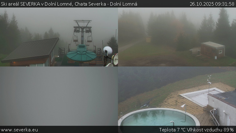 Ski areál SEVERKA v Dolní Lomné - Chata Severka - Dolní Lomná - 26.10.2025 v 09:31 Ski areál SEVERKA v Dolní Lomné - Chata Severka - Dolní Lomná - 26.10.2025 v 09:31