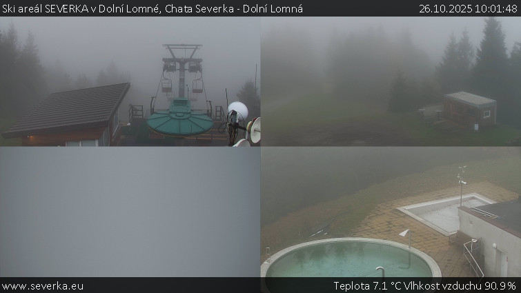 Ski areál SEVERKA v Dolní Lomné - Chata Severka - Dolní Lomná - 26.10.2025 v 10:01 Ski areál SEVERKA v Dolní Lomné - Chata Severka - Dolní Lomná - 26.10.2025 v 10:01