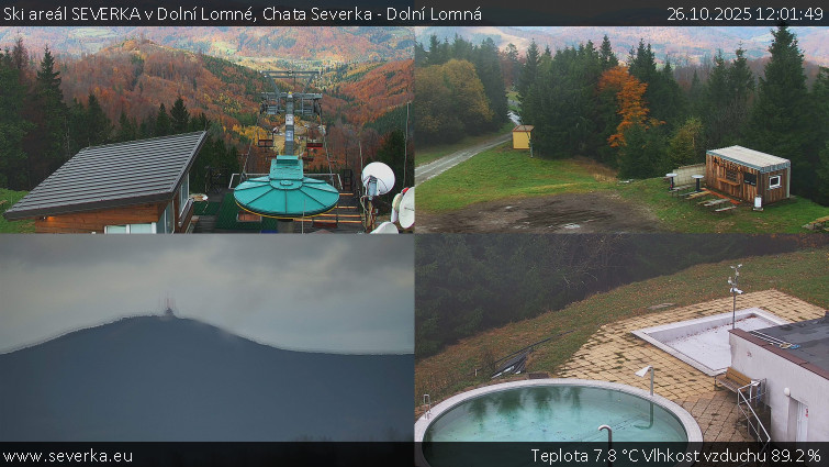Ski areál SEVERKA v Dolní Lomné - Chata Severka - Dolní Lomná - 26.10.2025 v 12:01 Ski areál SEVERKA v Dolní Lomné - Chata Severka - Dolní Lomná - 26.10.2025 v 12:01