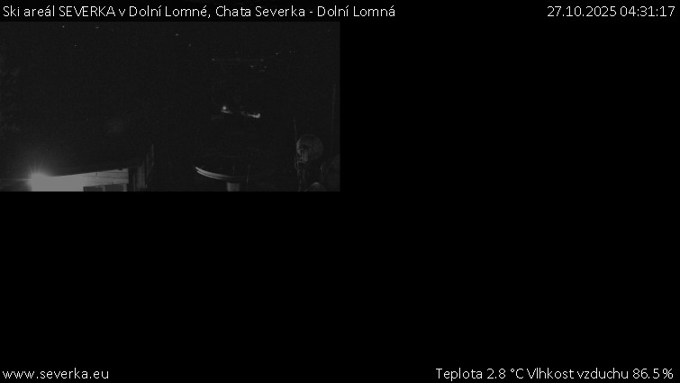 Ski areál SEVERKA v Dolní Lomné - Chata Severka - Dolní Lomná - 27.10.2025 v 04:31 Ski areál SEVERKA v Dolní Lomné - Chata Severka - Dolní Lomná - 27.10.2025 v 04:31