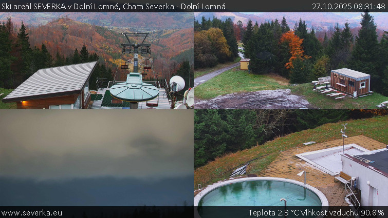Ski areál SEVERKA v Dolní Lomné - Chata Severka - Dolní Lomná - 27.10.2025 v 08:31 Ski areál SEVERKA v Dolní Lomné - Chata Severka - Dolní Lomná - 27.10.2025 v 08:31