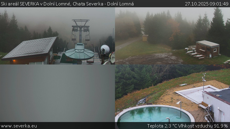Ski areál SEVERKA v Dolní Lomné - Chata Severka - Dolní Lomná - 27.10.2025 v 09:01 Ski areál SEVERKA v Dolní Lomné - Chata Severka - Dolní Lomná - 27.10.2025 v 09:01