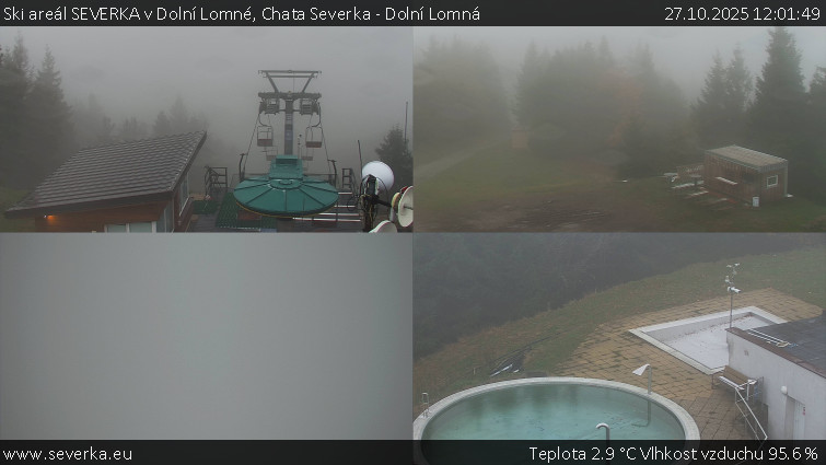 Ski areál SEVERKA v Dolní Lomné - Chata Severka - Dolní Lomná - 27.10.2025 v 12:01 Ski areál SEVERKA v Dolní Lomné - Chata Severka - Dolní Lomná - 27.10.2025 v 12:01