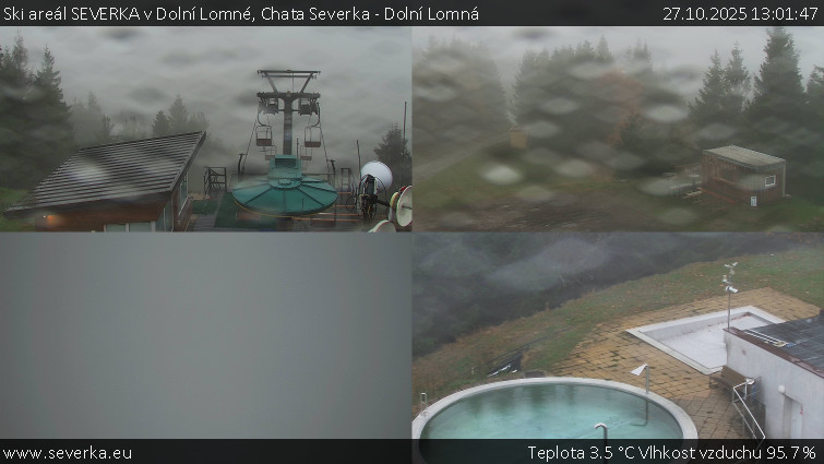 Ski areál SEVERKA v Dolní Lomné - Chata Severka - Dolní Lomná - 27.10.2025 v 13:01 Ski areál SEVERKA v Dolní Lomné - Chata Severka - Dolní Lomná - 27.10.2025 v 13:01