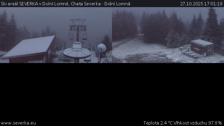 Ski areál SEVERKA v Dolní Lomné - Chata Severka - Dolní Lomná - 27.10.2025 v 17:01 Ski areál SEVERKA v Dolní Lomné - Chata Severka - Dolní Lomná - 27.10.2025 v 17:01