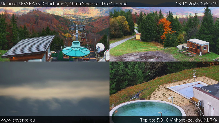 Ski areál SEVERKA v Dolní Lomné - Chata Severka - Dolní Lomná - 28.10.2025 v 09:31 Ski areál SEVERKA v Dolní Lomné - Chata Severka - Dolní Lomná - 28.10.2025 v 09:31