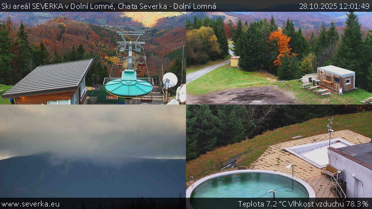 Ski areál SEVERKA v Dolní Lomné - Chata Severka - Dolní Lomná - 28.10.2025 v 12:01 Ski areál SEVERKA v Dolní Lomné - Chata Severka - Dolní Lomná - 28.10.2025 v 12:01