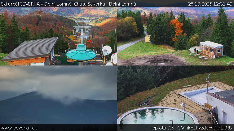 Ski areál SEVERKA v Dolní Lomné - Chata Severka - Dolní Lomná - 28.10.2025 v 12:31 Ski areál SEVERKA v Dolní Lomné - Chata Severka - Dolní Lomná - 28.10.2025 v 12:31
