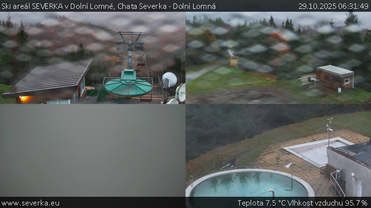 Ski areál SEVERKA v Dolní Lomné - Chata Severka - Dolní Lomná - 29.10.2025 v 06:31 Ski areál SEVERKA v Dolní Lomné - Chata Severka - Dolní Lomná - 29.10.2025 v 06:31