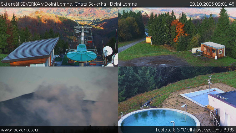 Ski areál SEVERKA v Dolní Lomné - Chata Severka - Dolní Lomná - 29.10.2025 v 09:01 Ski areál SEVERKA v Dolní Lomné - Chata Severka - Dolní Lomná - 29.10.2025 v 09:01
