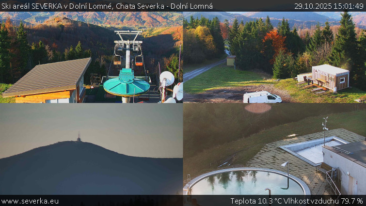 Ski areál SEVERKA v Dolní Lomné - Chata Severka - Dolní Lomná - 29.10.2025 v 15:01 Ski areál SEVERKA v Dolní Lomné - Chata Severka - Dolní Lomná - 29.10.2025 v 15:01