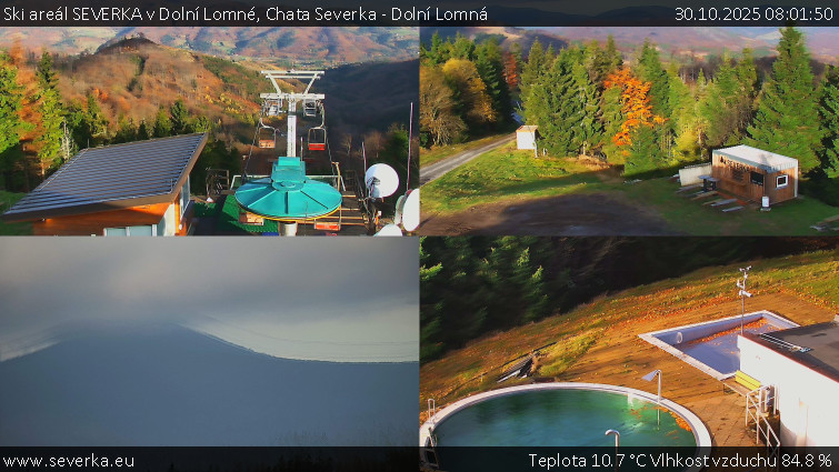 Ski areál SEVERKA v Dolní Lomné - Chata Severka - Dolní Lomná - 30.10.2025 v 08:01 Ski areál SEVERKA v Dolní Lomné - Chata Severka - Dolní Lomná - 30.10.2025 v 08:01
