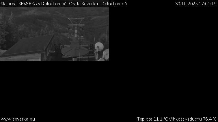Ski areál SEVERKA v Dolní Lomné - Chata Severka - Dolní Lomná - 30.10.2025 v 17:01 Ski areál SEVERKA v Dolní Lomné - Chata Severka - Dolní Lomná - 30.10.2025 v 17:01