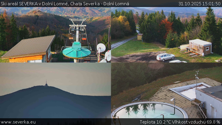 Ski areál SEVERKA v Dolní Lomné - Chata Severka - Dolní Lomná - 31.10.2025 v 15:01 Ski areál SEVERKA v Dolní Lomné - Chata Severka - Dolní Lomná - 31.10.2025 v 15:01
