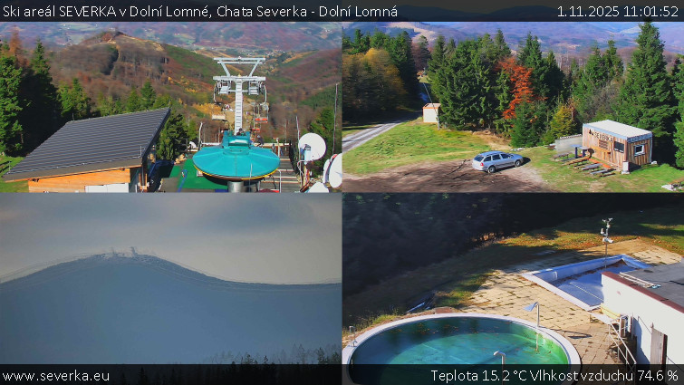 Ski areál SEVERKA v Dolní Lomné - Chata Severka - Dolní Lomná - 1.11.2025 v 11:01 Ski areál SEVERKA v Dolní Lomné - Chata Severka - Dolní Lomná - 1.11.2025 v 11:01