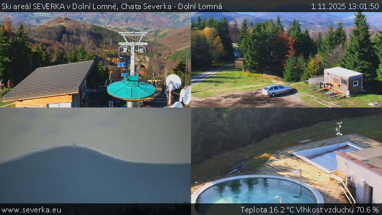Ski areál SEVERKA v Dolní Lomné - Chata Severka - Dolní Lomná - 1.11.2025 v 13:01 Ski areál SEVERKA v Dolní Lomné - Chata Severka - Dolní Lomná - 1.11.2025 v 13:01