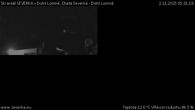Ski areál SEVERKA v Dolní Lomné - Chata Severka - Dolní Lomná - 2.11.2025 v 05:31 Ski areál SEVERKA v Dolní Lomné - Chata Severka - Dolní Lomná - 2.11.2025 v 05:31