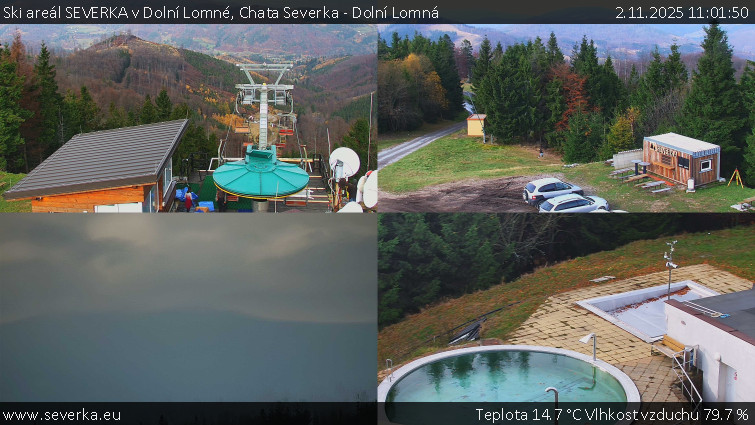 Ski areál SEVERKA v Dolní Lomné - Chata Severka - Dolní Lomná - 2.11.2025 v 11:01 Ski areál SEVERKA v Dolní Lomné - Chata Severka - Dolní Lomná - 2.11.2025 v 11:01