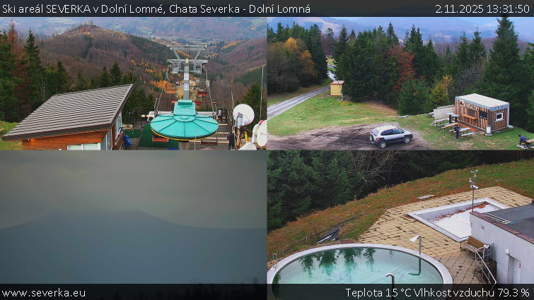 Ski areál SEVERKA v Dolní Lomné - Chata Severka - Dolní Lomná - 2.11.2025 v 13:31 Ski areál SEVERKA v Dolní Lomné - Chata Severka - Dolní Lomná - 2.11.2025 v 13:31