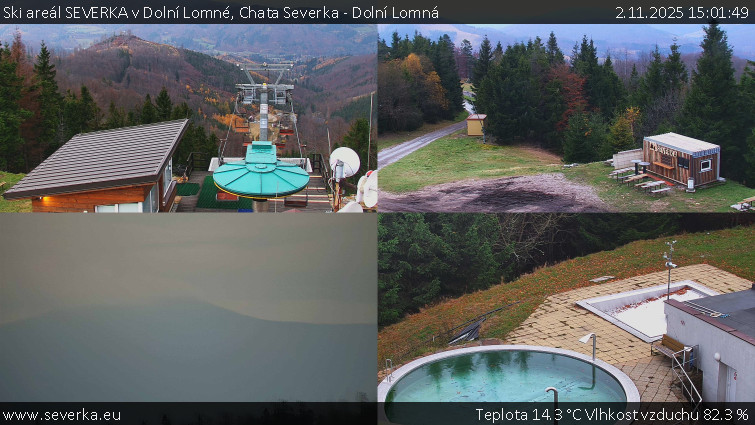 Ski areál SEVERKA v Dolní Lomné - Chata Severka - Dolní Lomná - 2.11.2025 v 15:01 Ski areál SEVERKA v Dolní Lomné - Chata Severka - Dolní Lomná - 2.11.2025 v 15:01