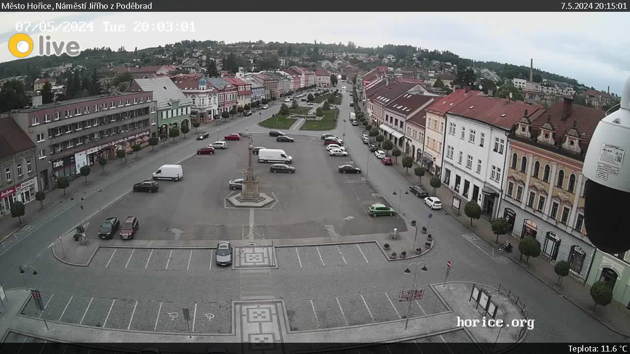 Webkamera v centru města Hořice
