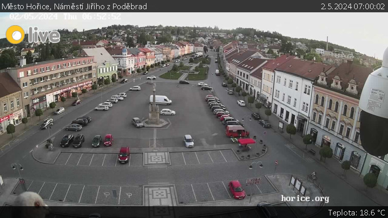 Město Hořice - Náměstí Jiřího z Poděbrad - 2.5.2024 v 07:00