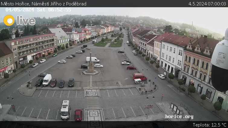 Město Hořice - Náměstí Jiřího z Poděbrad - 4.5.2024 v 07:00