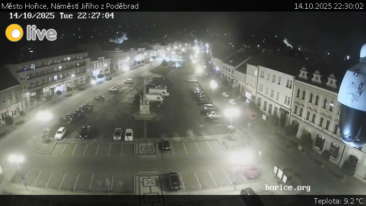 Město Hořice - Náměstí Jiřího z Poděbrad - 14.10.2025 v 22:30 Město Hořice - Náměstí Jiřího z Poděbrad - 14.10.2025 v 22:30