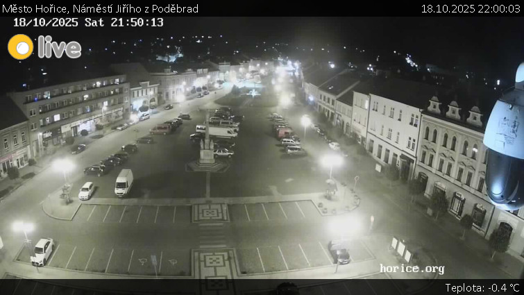 Město Hořice - Náměstí Jiřího z Poděbrad - 18.10.2025 v 22:00 Město Hořice - Náměstí Jiřího z Poděbrad - 18.10.2025 v 22:00