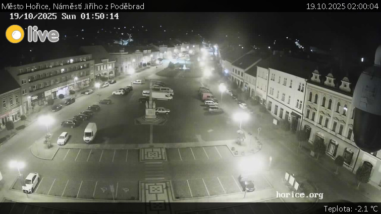 Město Hořice - Náměstí Jiřího z Poděbrad - 19.10.2025 v 02:00 Město Hořice - Náměstí Jiřího z Poděbrad - 19.10.2025 v 02:00