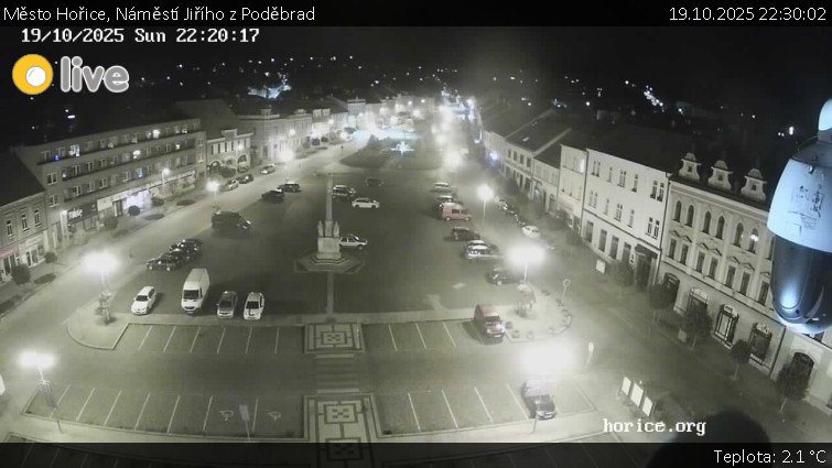 Město Hořice - Náměstí Jiřího z Poděbrad - 19.10.2025 v 22:30 Město Hořice - Náměstí Jiřího z Poděbrad - 19.10.2025 v 22:30