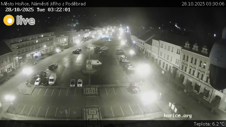 Město Hořice - Náměstí Jiřího z Poděbrad - 28.10.2025 v 03:30 Město Hořice - Náměstí Jiřího z Poděbrad - 28.10.2025 v 03:30